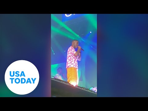 Kid Cudi storms off Rolling Loud stage after crowd throws objects | USA TODAY