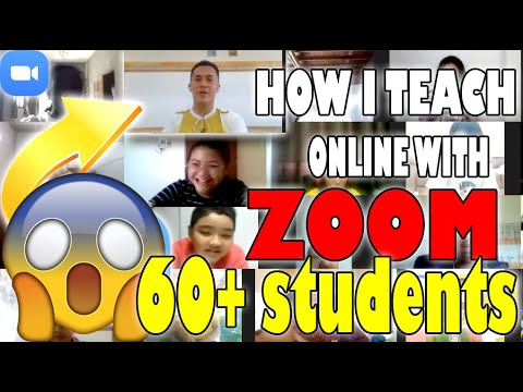 HOW TO TEACH ONLINE USING ZOOM IN THAILAND 2021 | ACTUAL ZOOM CLASS DEMONSTRATION (60+ STUDENTS)