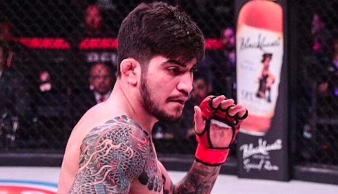 Dillon Danis reacts after KSI knocks out short notice replacement FaZe Temperrr