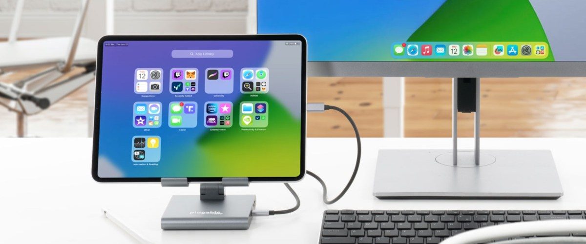 Plugable’s new aluminum 8-in-1 USB-C dock doubles as an adjustable iPad stand [Deal]