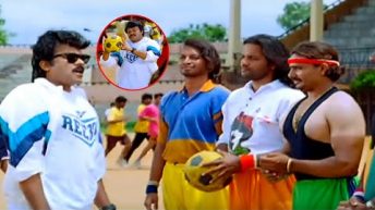 Chiranjeevi Trending Blockbuster Football Match Scene | Movie Temple