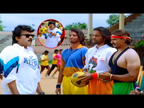 Chiranjeevi Trending Blockbuster Football Match Scene | Movie Temple