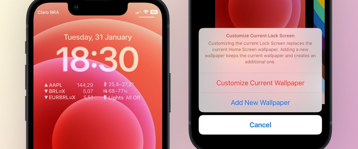 iOS 16.3 lets iPhone users add lock screen widgets to a classic wallpaper if you still have it