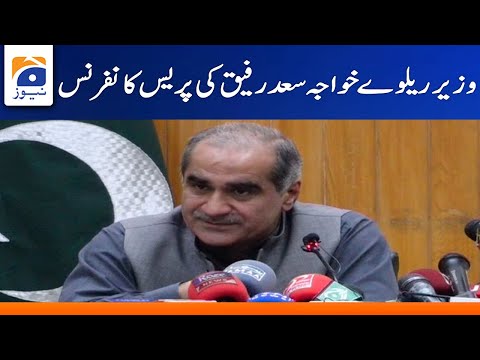 Federal Minister Khawaja Saad Rafique Press Conference Today – GEO NEWS – 3 July 2022