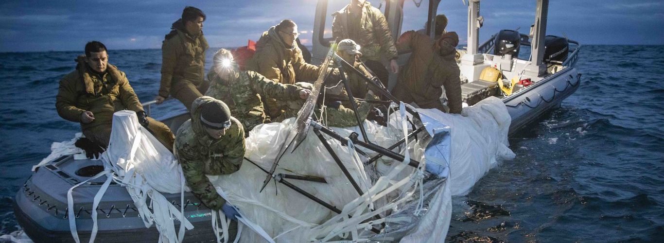 Navy releases first photos of Chinese balloon debris