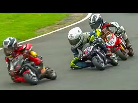 “Babies” on Bikes in truly GREAT motorcycle race!