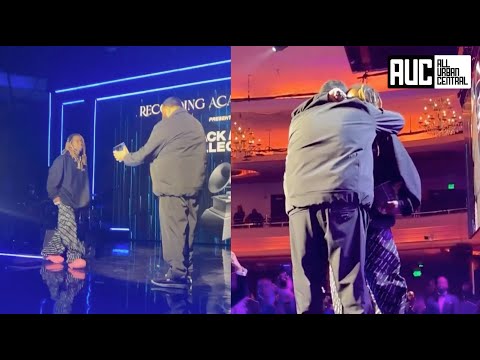 Lil Wayne Gets Emotional After DJ Khaled Presents Him With Grammy Award