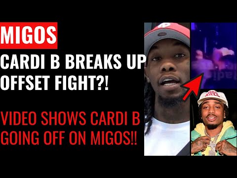 Breaking News!! Video Shows Cardi B breaking Up Fight Between Offset and Quavo!!