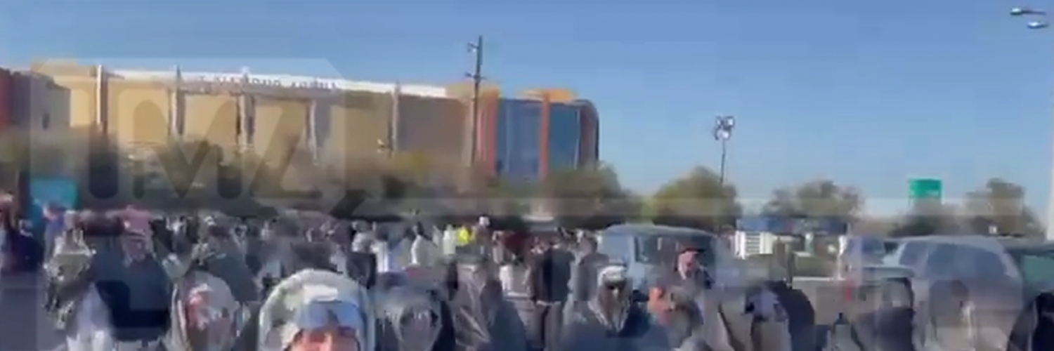 Possible Backup Dancers for Rihanna’s Halftime Show Trek Across Parking Lot