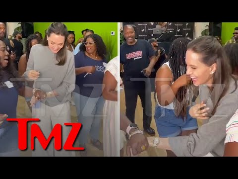 Angelina Jolie Does The Electric Slide At Daughter Zahara’s College Event | TMZ