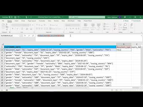 21 – Extract Values from Complex Data Set in Excel