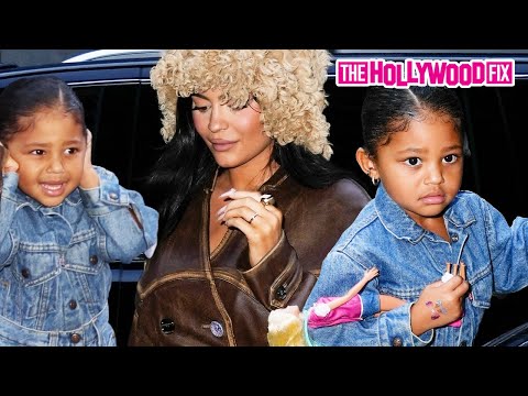 Kylie Jenner Protects Scared Baby Stormi When Mobbed By Paparazzi During Lunch At JG Melon In N.Y.