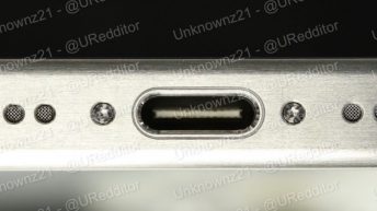 Leaked image appears to show iPhone 15 Pro with USB-C port and titanium design