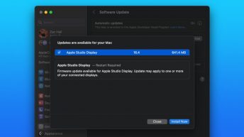 Apple Studio Display firmware update available to macOS Ventura 13.3 beta testers