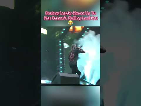 The Moment Destroy Lonely Surprised Ken Carson at Rolling Loud Set #shorts