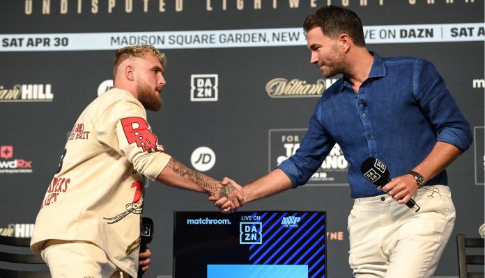 Eddie Hearn believes Jake Paul doesn’t “deserve” to be ranked if he beats Tommy Fury: “There’s a little bit of publicity in there”