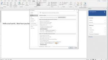 Microsoft Word – Change End of Sentence Punctuation Proof Settings – One Space or Two??