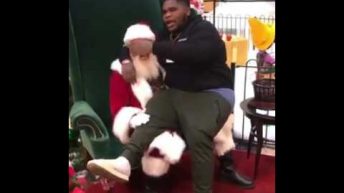 Mediatakeout largest kid ever visited Santa on christmas