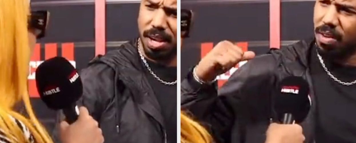 Michael B. Jordan Confronted A Reporter On The Red Carpet Who He Claimed Once Called Him “Corny” And It Was So Awkward