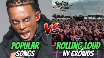 POPULAR SONGS vs ROLLING LOUD NEW YORK CROWDS 2022