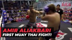 Amir Aliakbari’s First Pro Muay Thai Fight! | AKA Thailand