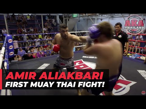 Amir Aliakbari’s First Pro Muay Thai Fight! | AKA Thailand