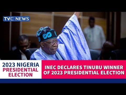 (TRENDING) INEC Declares Tinubu Winner Of 2023 Presidential Election