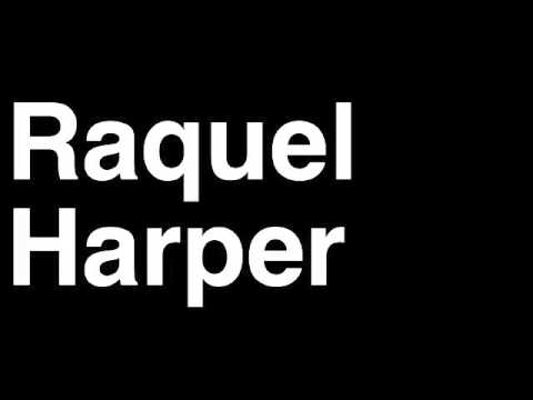 How to Pronounce Raquel Harper Reporter TMZ Celebrity Tabloid TV News Show