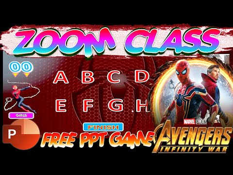 MY TYPICAL ZOOM CLASS IN THAILAND WITH FREE SPIDERMAN PPT GAME TEMPLATE 2022| PPT GAME FREE DOWNLOAD