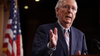 Mitch McConnell Hospitalized After Fall at D.C. Hotel