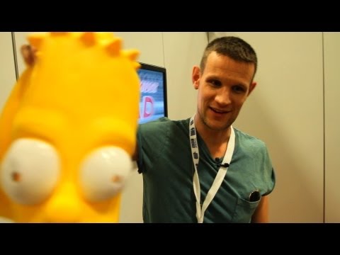 MATT SMITH Walks Comic-Con Floor Disguised as Bart Simpson – San Diego 2013