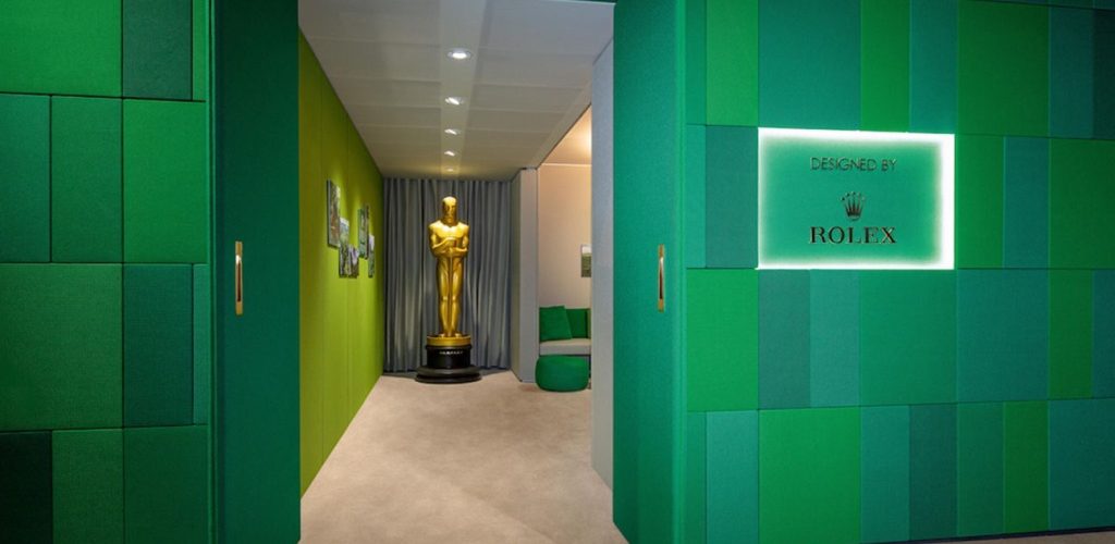 Inside Rolex’s Official Oscars Greenroom With Its Sustainable, Rainforest-Inspired Design