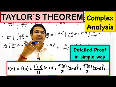 Taylor Series | Taylor Theorem (Complex Analysis)