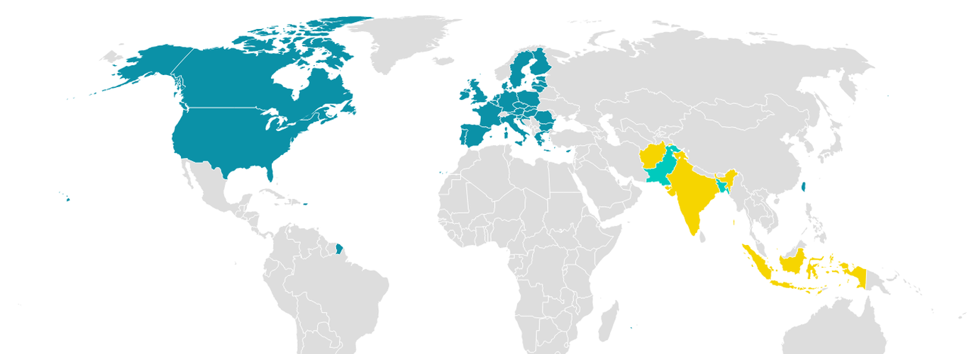 These are the countries where TikTok is banned