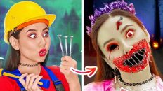 HALLOWEEN MAKEUP AND COSTUMES DIY IDEAS || Spooky SFX Makeup Tutorials! Pranks On Friends by 123 GO!