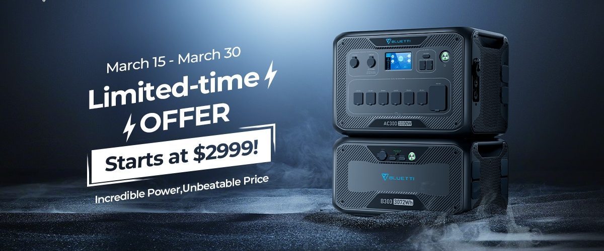 Check out BLUETTI’s special limited-time deals on home battery backup bundles