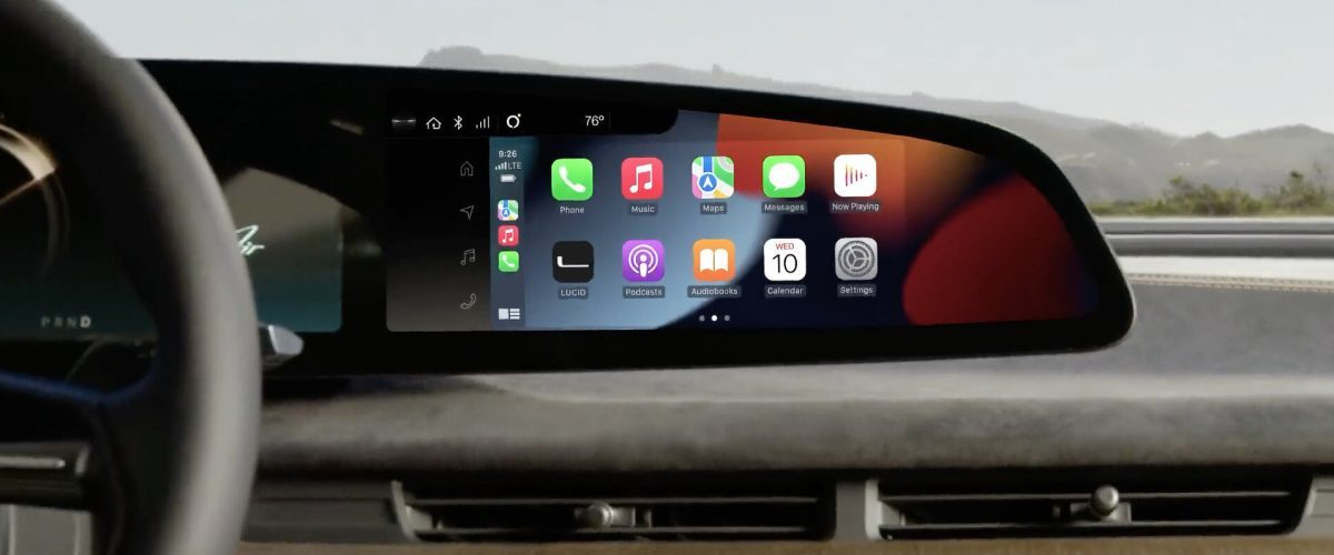 Tesla competitor Lucid Air luxury EV gets wireless Apple CarPlay and Android Auto