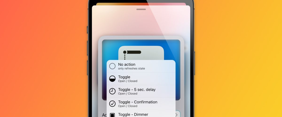 Home Widget for HomeKit updated with new shortcuts and actions