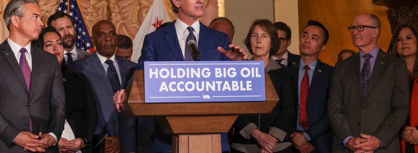 California Gov. Newsom hails new price gouging law: “California took on Big Oil and won”