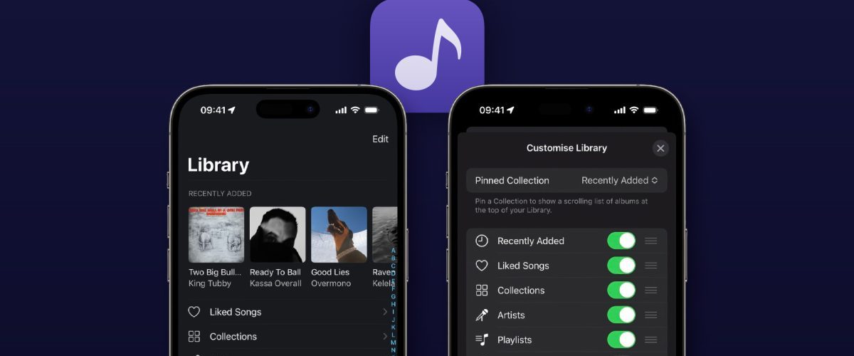 Doppler HiFi music player for iPhone gets Library customization, Album Collections, new tab bar