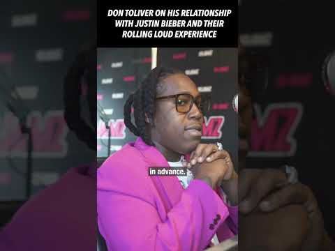 @dontolivermusic speaks on his relationship with Justin Bieber and their Rolling Loud experience.