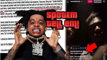 THE STORY OF SPOTEMGOTTEM SNITCHING ON Y&R MOOKEY: KODAK BLACK LAUGHS ABOUT IT ON LIVE