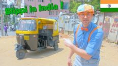 Blippi in India | Learning About the Rickshaw Tuk Tuk for Kids