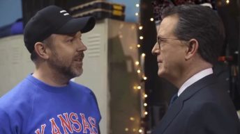 Video: Watch the Ted Lasso cast give Stephen Colbert a pep talk and custom ‘Believe’ sign