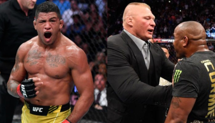 Gilbert Burns calls for opportunity to slap Brock Lesnar after WWE-UFC merger made official: “He cannot push DC like that”