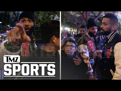 Fans Mob Odell Beckham Jr. At Lakers Game, Beg Star To Go To Raiders | TMZ Sports