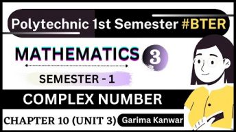 part 1 #bter complex number polytechnic 1st semester applied mathematics 2022-23