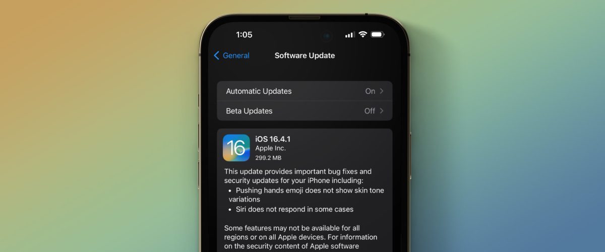 iOS 16.4.1 for iPhone now available with fixes for emoji and Siri