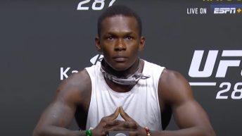 Israel Adesanya explains why he wore a dog collar to UFC 287 press conference