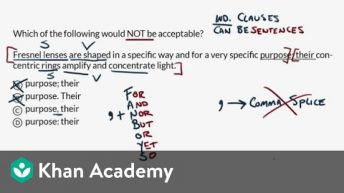 End-of-sentence punctuation — Harder example | Writing and Language Test | SAT | Khan Academy